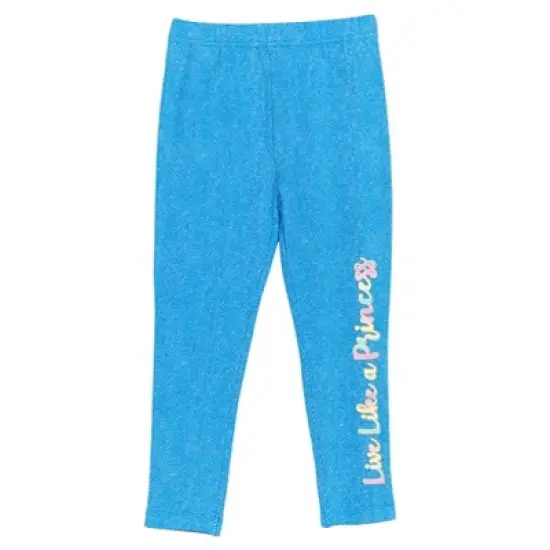 Disney Belle Princess Ariel Jasmine Graphic T-Shirt Mesh Skirt Leggings and 3 Piece Outfit Set Jasmine, Belle, Ariel  image {6}