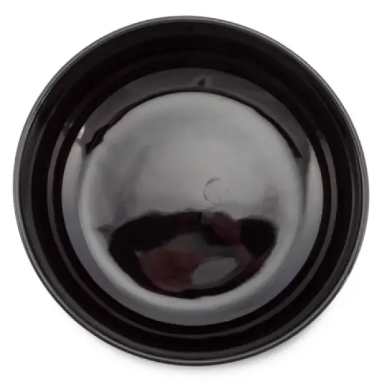 Elanze Designs Bistro Glossy Ceramic 8.5 inch Pasta Salad Large Serving Bowls Set of 2, Black image {2}