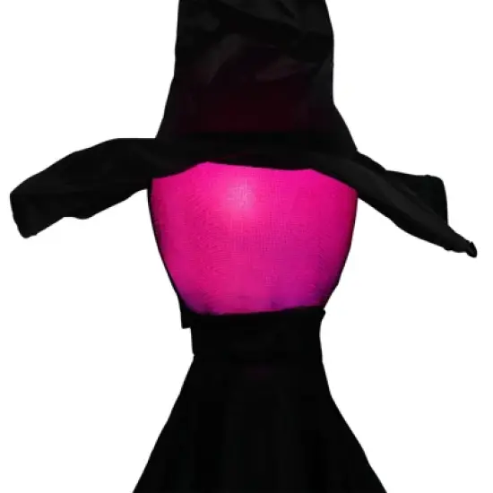 Slickblue Outdoor 63" Halloween Witch Prop with Glowing Head, Motion, and Creepy Sound Effects image {3}