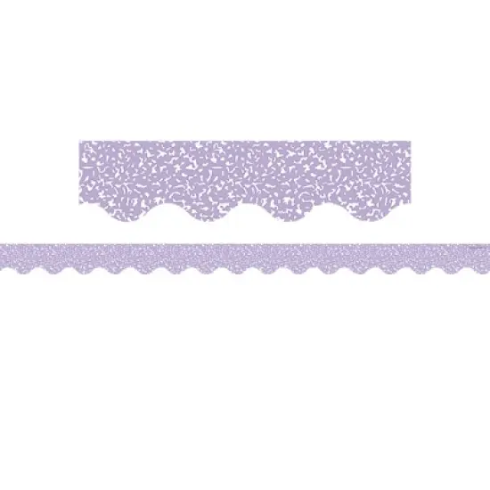 Teacher Created Resources&reg; Composition Purple Scalloped Border Trim, 35 Feet Per Pack, 6 Packs image {1}