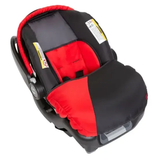 Baby Trend Ally Newborn Baby Infant Car Seat Carrier Travel System with Harness and Extra Cozy Cover for Babies Up to 35 Pounds, Mars Red image {3}