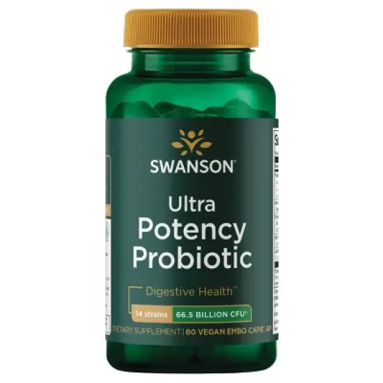 Swanson Ultra Potency Probiotic 66.5 Billion Cfu, 60 Veggie Embo Ap Caps image {5}