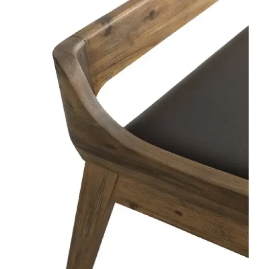 6pc Rasmus Extendable Dining Table Set Chestnut Wire-Brush - Boraam image {5}