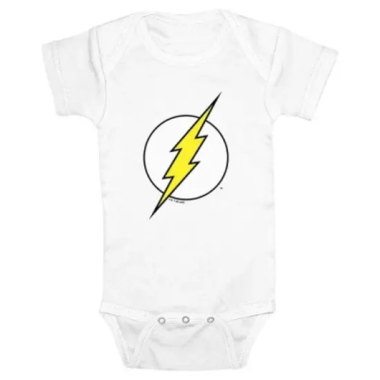 Infant's Justice League Classic Flash Logo Onesie image {4}