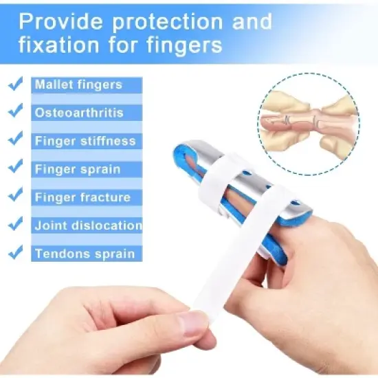 Finger Splint, 3PCS Finger Support Brace Finger Stabilizer for Broken Fingers Straightening Arthritis image {1}