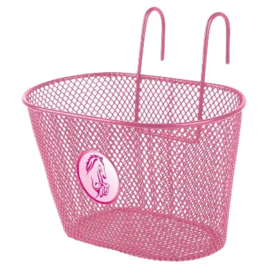 Kid's Wire Basket, Pink Unicorn image {1}