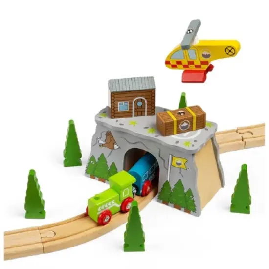 Bigjigs Rail Mountain Rescue Wooden Railway Train Set Accessory image {7}