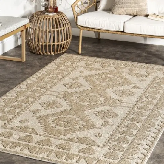 nuLOOM Miesha PersianTransitional Indoor/Outdoor Patio Area Rug image {8}