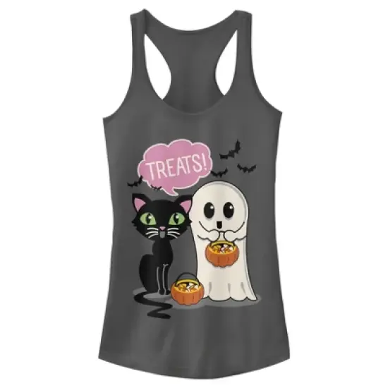 Junior's Lost Gods Halloween Treat Friends Racerback Tank Top image {3}