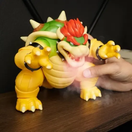 Nintendo The Super Mario Bros. Movie Bowser Figure with Fire Breathing Effect image {8}