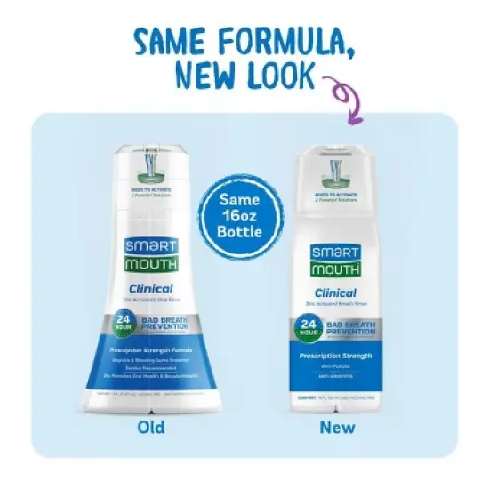 SmartMouth Advanced Clinical Formula Fresh Mint Activated Mouthwash - 16 fl oz image {3}
