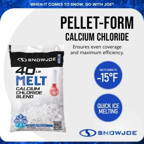 Snow Joe Snow & Ice Melt, Fast-Acting, Non-Tracking Pellet Form Deicer, 40 lb - Pet Friendly Melter for Driveways and Sidewarlks, MELT40ESB image {3}