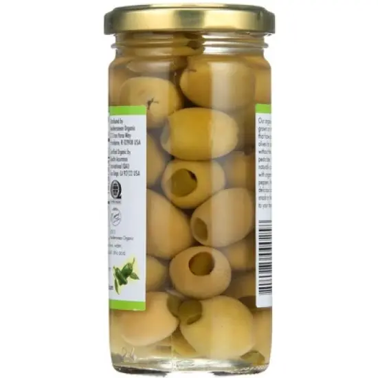 Mediterranean Organic Jalapeno Stuffed Green Olives - Case of 12/8.5 oz image {2}