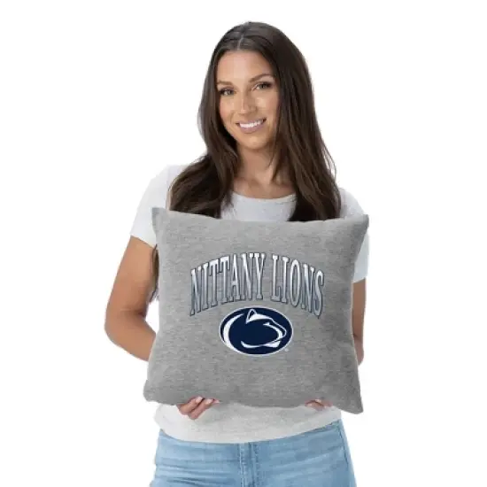 NCAA Penn State Nittany Lions 16" Heather Gray Sweatshirt Pillow image {1}