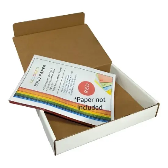 UOFFICE Bulk Pack of 50 White Corrugated Mailer and Literature Boxes (11" x 8.75" x 2") image {7}