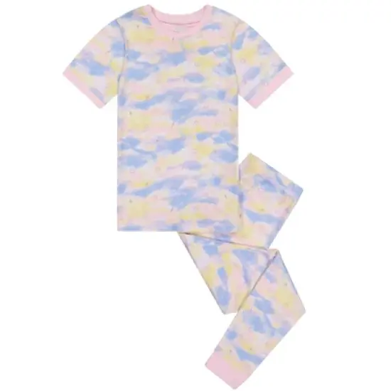 Sleep On It Girls Soft Clouds Snug Fit 2-Piece Pajama Sleep Set image {8}