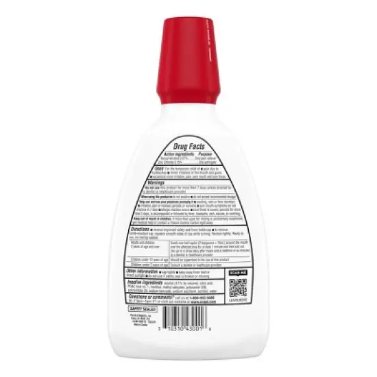 Orajel Toothache Rinse Liquid - 16 fl oz image {1}