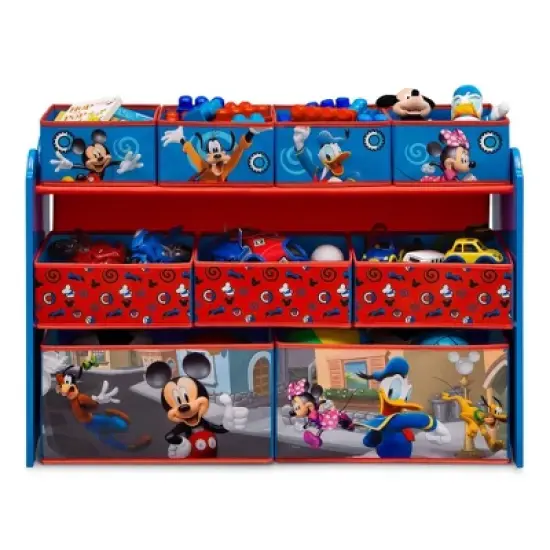 Delta Children Disney Mickey Mouse Deluxe 9 Bin Design and Store Toy Organizer image {5}