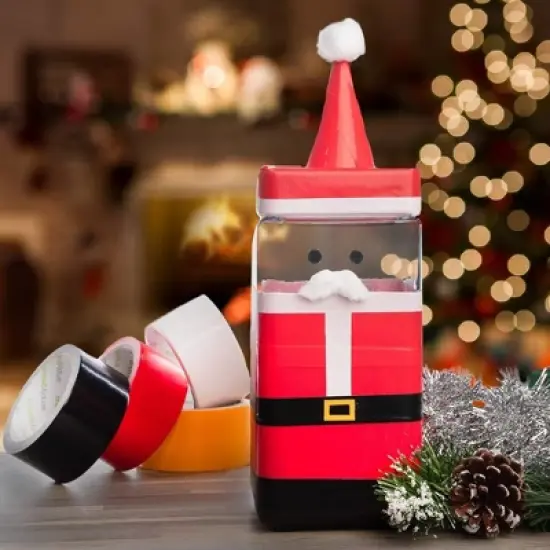 Simply Genius Art & Craft Duct Tape Heavy Duty - Craft Supplies for Adults,1.8 in x 10 yards, Colorful Tape for DIY (Red, Single roll) image {4}