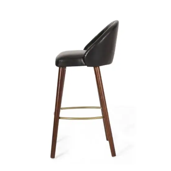 2pc Cullimore Contemporary Channel Stitch Counter Height Barstools - Christopher Knight Home image {4}