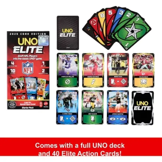 Mattel Uno Elite NFL Core Starter Pack Card Game image {7}