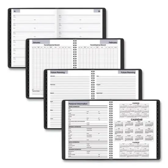 DayMinder Executive Weekly/Monthly Refillable Planner, 8.75 x 7, Black Cover, 12-Month (Jan to Dec): 2026 image {4}