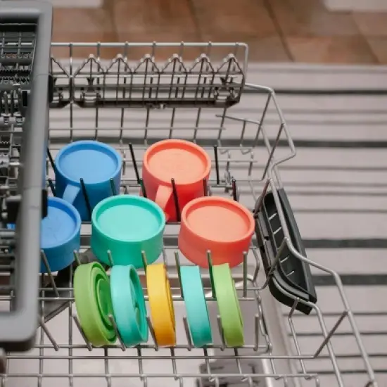 morepeas Silicone Baby Snack Cup - Blueberry image {6}