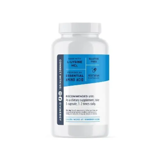 Vimergy L-Lysine 500MG Capsules image {4}
