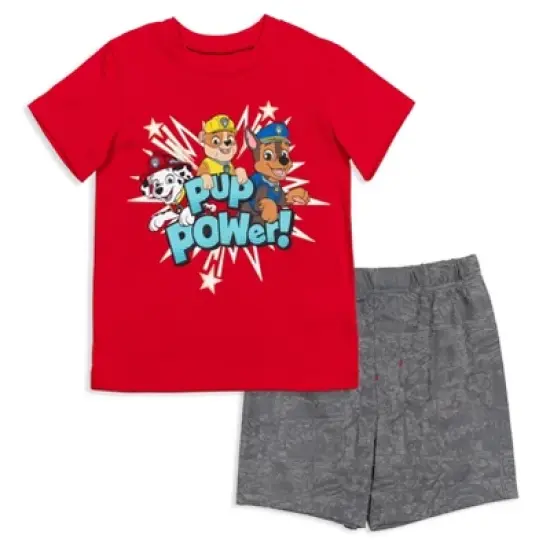 Paw Patrol Rocky Zuma Rubble T-Shirt and French Terry Shorts Outfit Set Toddler image {12}