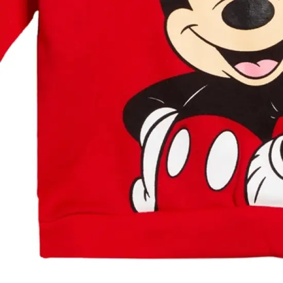 Disney Mickey Mouse Christmas Fleece Pullover Hoodie and Pants Outfit Set Infant to Little Kid  image {4}
