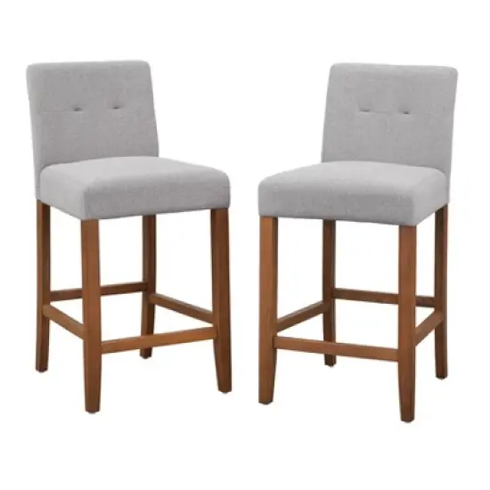 24" Set of 2 Crawford Counter Height Barstools - Buylateral image {6}