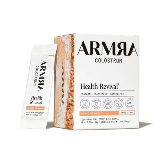 ARMRA Colostrum Powder Travel Packs - Blood Orange - 0.06oz/30ct image {5}