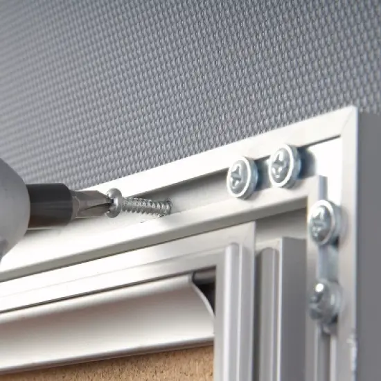 Azar Displays Large Enclosed Cork Bulletin Board w/ Lock & Key image {5}