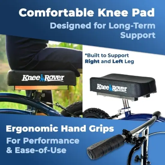 KneeRover All Terrain KneeRover Steerable Knee Scooter Blue image {6}
