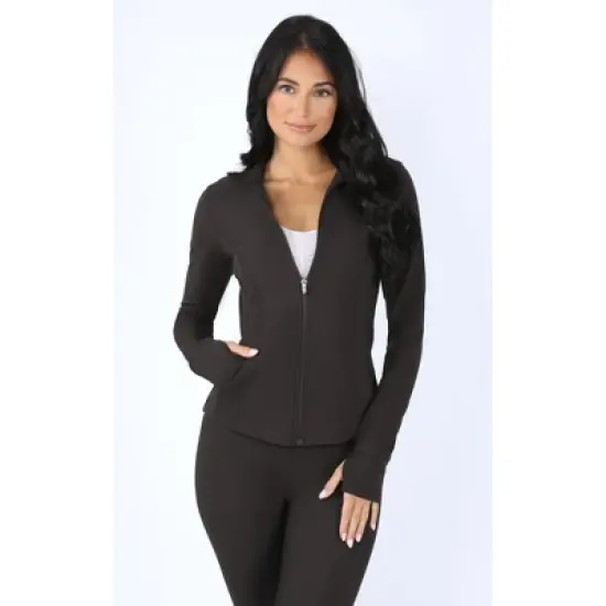 90 Degree By Reflex Interlink Ribbed Princess Seam Performance Jacket image {12}