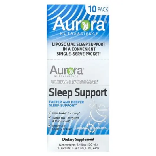 Aurora Nutrascience Ultra-Liposomal&reg;, Sleep Support, 10 Packets, 0.34 fl oz (10 ml) Each image {5}