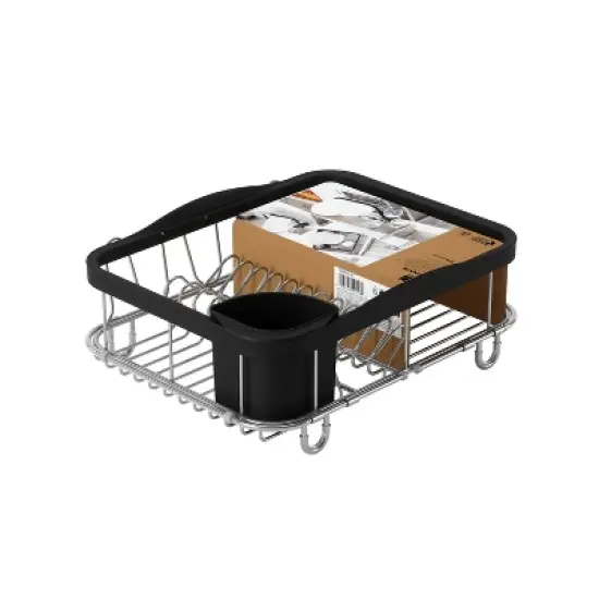 Umbra 11.3" Sinkin Multi-Use Rack Black/Nickel: Steel Dish Drying Rack, Hand Wash, 5 Year Warranty image {19}
