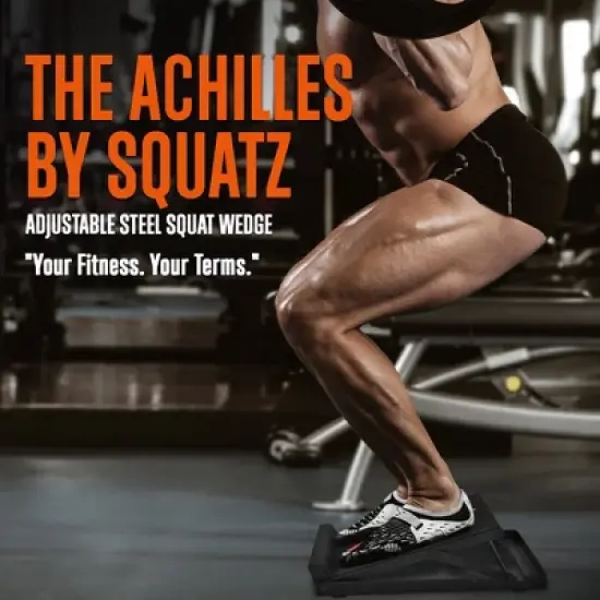 SQUATZ Steel Slant Board and Calf Stretcher - Black image {2}