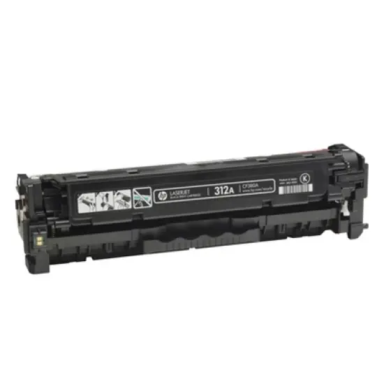 HP 312A Black LaserJet Toner Cartridge, ~2,280 pages, CF380A image {1}