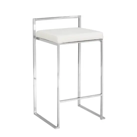 25.25" Lillian Upholstered Counter Height Barstool - Carolina Chair & Table image {8}