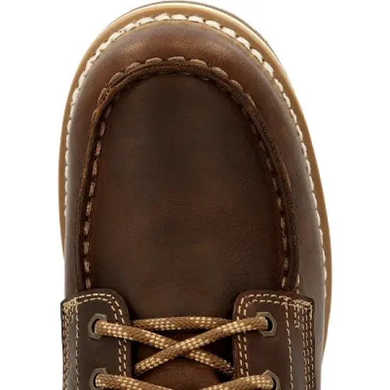 Men's Brown Georgia Boot AMP LT Wedge Waterproof Moc-Toe Work Boot Size 14(Wide) image {5}