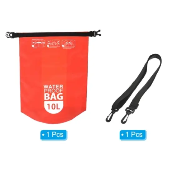 Unique Bargains Boating Kayaking Rafting Clear Window Floating Waterproof Dry Bag 10L image {2}