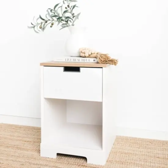 Vaibryn 1 Drawer Nightstand White - Signature Design by Ashley image {6}