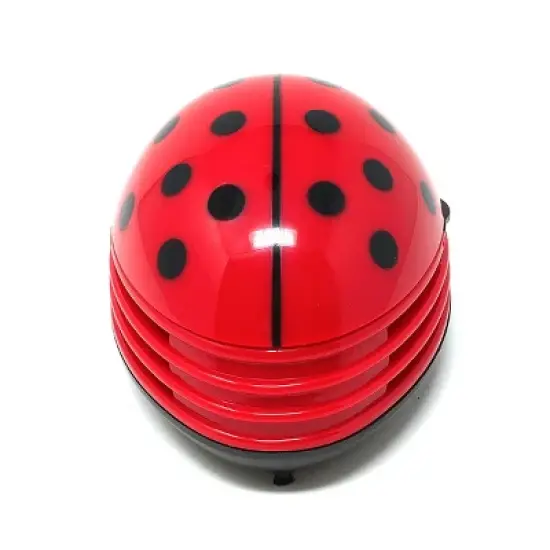 Wrapables Cute Portable Mini Vacuum Cleaner for Home and Office, Ladybug image {3}
