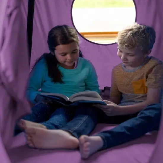 HearthSong HugglePod HangOut Nylon Hanging Tent and Family HangOut Steel Stand Set image {6}