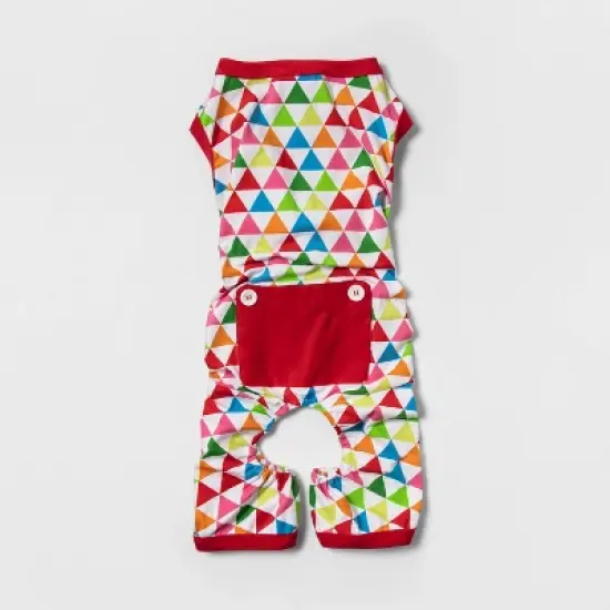 Colorful Triangle Print Dog and Cat Pajamas - Wondershop&trade; image {1}