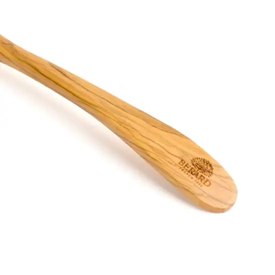 Berard Handcrafted Olive Wood 12 Inch Slotted Spoon image {2}