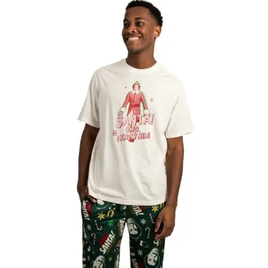 Elf Santa I Know Him Men's 2-Pack Pajama Set image {5}