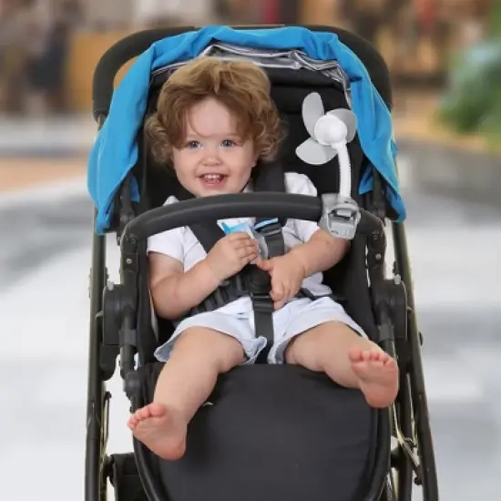 Dreambaby&reg; EZY-Fit Clip-On Fan, Grey & White image {4}