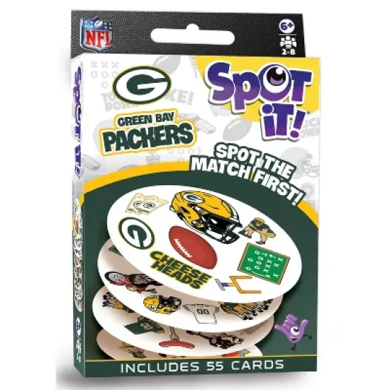 MasterPieces Officially Licensed NFL Green Bay Packers Spot It Game for Kids and Adults image {1}